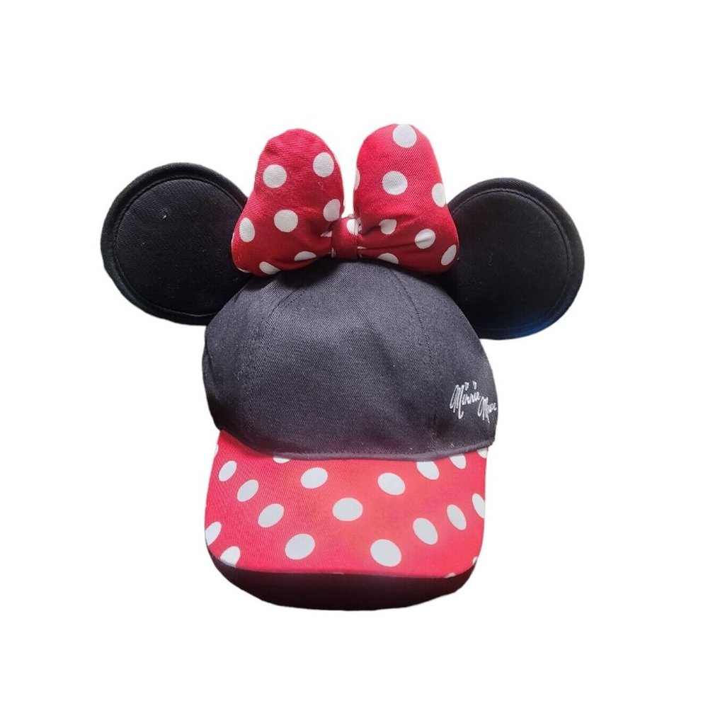 Minnie Mouse Ears Hat Cap Bow & Polka Dots Youth Snapback Disney Parks